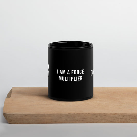 Black Glossy Mug - Force Multiplier